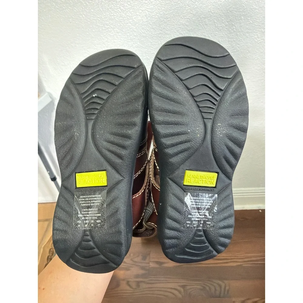 Kenneth Cole Reaction Kids Brown Fisherman Sandals Hook and Loop Sz 10 Kids NEW